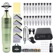Professional Tattoo Machine Set Rotary Tattoo Pen Kit With Cartridges Needles