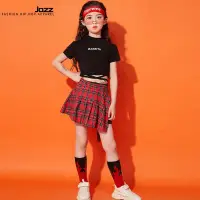在飛比找蝦皮購物優惠-女童爵士表演服裝兒童嘻哈服裝兒童嘻哈服裝韓版女童服裝童團演出