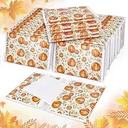 JarThenaAMCS 24 Pack Fall Pocket Tissue Packs Watercolor Pumpkin Facial Tissues Wallet Size 3 Ply Autumn Travel Tissue Packs Bulk Individual Toilet Tissues for Wedding Birthday Party Supplies