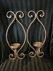 Wrought iron metal ornate candle wrought iron candleholder