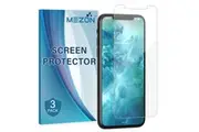 [Set of 3] Apple iPhone XR (6.1") Ultra Clear Screen Protector Film by MEZON Case Friendly, Shock Absorption (iPhone XR, Clear)