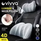 Car Seat Memory Foam Lumbar Back Pillow Support Back Chair Cushion Neck Pillow