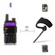 Bluetooth PTT Earpiece Handfree Wireless Headphone Headset Mic for BaoFeng 5R B6