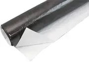 Aeroflow 12"X12" Sheet Aluminised Heat Barrier Adhesive Backed Black - AF91-4001BLK
