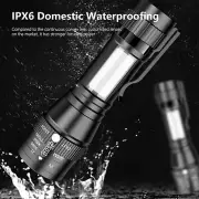 LED Flashlight High Super Bright Flashlight With 4 Modes Battery Powered NEW