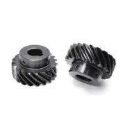 2 Mod 15 Teeth Helical Gear Blackened Pinion Transmission Gears 45# Steel