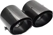 1 PCS Carbon Fiber Exhaust Tips Compatible With BMW M135i M235i M140i M240i M335i M340i M435i Direct Plug ID 60mm Exhaust Pipe 63mm Tailpipe(D ID63MMOD101MM)
