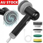 Rechargeable Spin Scrubber Electric Turbo Scrub Cleaning Brush Cordless Kit New