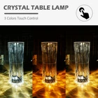 Crystal Table Lamp Acrylic Crystal Bedside Night Light 3 Colors Romantic xiEeo