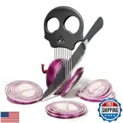 Erehere Stainless Steel Onion Cutter and Egg Slicer – Multi-Function Vegetabl