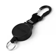 Retractable Key Chain Holder Keychain Carabiner Detachable Belt Clip 10 Keys