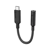 Alogic Elements PRO 10cm Usb-c to 3.5mm Audio Adapter Black/White USB Adapters & Converters