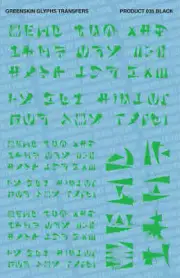 FALLOUT HOBBIES GREENSKIN GREEN GLYPHS TRANSFERS Sheet Size: 5.5” x 8.5” DECALS