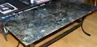 60" x 30" Labradorite Stones Table Top Natural Gemstones Handmade Work Decor