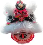 BEPABDFBD Lion Dance Prop Lion,Chinese Lion Dance Traditiona Chinese Dragon Dance Wool Lion Dance Head Dragon and Lion Dance Props Chinese Folk Traditional Lion Dance Costume
