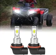 IHNZCB Fit For Honda Rancher TRX420 TRX500 2014-2022 LED Headlight Bulbs,34901-HR3-A21 ATV UTV Accessories,6000K Cool White,2pcs led bulbs