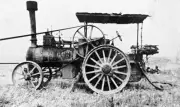 A steam traction engine Lake Goldsmith Victoria ca 1925 OLD PHOTO