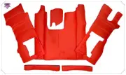 SCANIA R SERIES NEXT GEN SET OF FLOOR MATS DASH MAT SEAT BASES SMOOTH RED