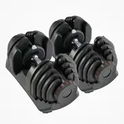 FitnessLab 80kg Adjustable Dumbbells Dumbbell Set Weight Dumbbells Plates 2x40kg