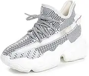 [MNSSRN-MM] Summer Flying Woven Casual Shoes, Women's Lightweight, Breathable, Simple, Versatile, Comfortable and Cool Sports Shoes, Running Shoes,Gray,35