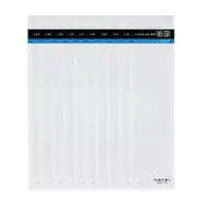 10-pack Clear Front White Pearl Jewelry Zip Lock Bags - 34.5cm x 9cm with Hang Hole
