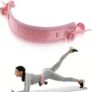 Hip Thrust Belt for Women, Pink Exercise Belt with Dumbbell Attachment, Strength Training Belt for Glutes and Hip Exercises