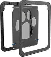 Uoqpty Screen Pet Door,Dog Screen Door Entry with Locking - Replacement Flap Closure Versatile Pet Passage Opening for Patio Indoor Outdoor Use