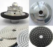 1-1/4" Demi Bullnose 35 granite marble travertine concrete polish pad buffer B30