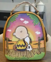 NEW Loungefly The Peanuts Charlie & Snoopy Sunset Mini Backpack