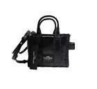 Marc Jacobs New The Mini Crossbody Tote Black Shiny Crinkle Lamb Leather Bag