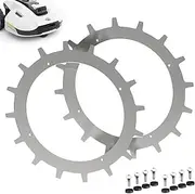 Bengs Modellbau Spikes for Mammotion Yuka 1500/2000 - Stainless Steel - Deburred - 8 x Stainless Steel Screws - Traction Improvement for Robotic Lawnmowers - Robot Lawnmower