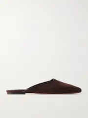 [Emme Parsons] Emme Parsons - Suede Mules - Chocolate - IT40 IT 40 Brown