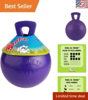 Heavy-Duty Tug-N-Toss Dog Toy Ball - 6" Durable Floatable for Medium Breeds