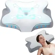 Ultra Pain Relief Pillow for Neck Support, Adjustable Cervical Pillow Cozy Sleeping, Odorless Ergonomic Contour Memory Foam Pillows, Orthopedic Bed Pillow for Side Back Stomach Sleeper