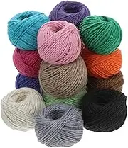 DIY Craft Twine 15m Bulk Macrame Yarn 2mm Handmade Rope Knitting Chunky Yarn Art Decor Kit