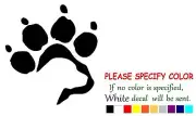 Labrador Retriever Paw Print Adhesive Vinyl Decal Sticker Car Truck Window 6"