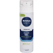 NIVEA MEN Sensitive Shaving Gel (200ml), Sensitive Skin Shaving Gel, Shave Gel for Men, Shaving Gel for Irritated Skin with Chamomile Extract, Vitamin E and Hamamelis, Shaving Gel for Men