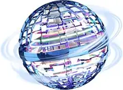 Flying Ball Toys - Magic Orb Hover Ball, Hand Controlled Flying Spinner Mini Drone, 360° Rotating Floating Boomerang Ball with Built-in RGB LED Lights, Cool Flying Toy for Kids Indoor & Outdoor Fun