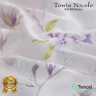 【Tonia Nicole 東妮寢飾】環保印染100%萊賽爾天絲床包枕套組-花妍室(雙人)