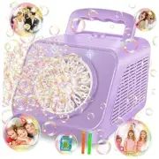 Upgraded with 2 Speed Levels,Blow 20000+ Bubbles/Minute,Portable Bubble Machine