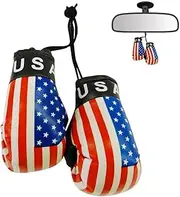 USA Mini Boxing Gloves Country Pride Flag CAR Truck AUTO
