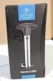 Zulay Kitchen Pineapple Corer and Slicer Tool - Stainless Steel Pineapple Black