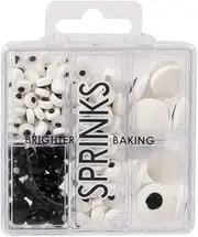 Sprinks Professional Baking Edible Eye Sprinkles 70g- Decorating Kit | Sugar Eyes for Cakes | Cookies | Cupcakes | Cake Decorating Eyes | Edible Candy Eyeballs | Halloween Sprinkles