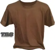 TAS Tan Khaki Tan T-Shirt - Army,Cadets,Camping,Hunting 100% Cotton Undershirt