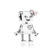 Pandora Bella Bot Charm, Pink Enamel 797141EN160