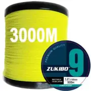3000M 9/12 Strands Line PE Braid Fishing Line Multifilament Fishing Wire
