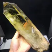 1189G Natural Citrine Quartz Both Obelisk Crystal Tower Point Reiki Healing Gem