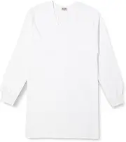 B.V.D Men's Undershirt, Gold, U-Neck Long Sleeve Shirt, BVD, 100% Cotton, Inner Shirt, Plain, White Shirt, Cotton