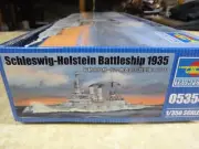 K-1/350 -TRUMPETER 05354 -GERMAN 1935 BATTLESHIP"SCHLESWIG-HOLSTEN" W/ WOOD DECK