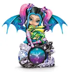 Jasmine Becket-Griffith Forever Entwined Crystalline Fairy Dragon Clock
